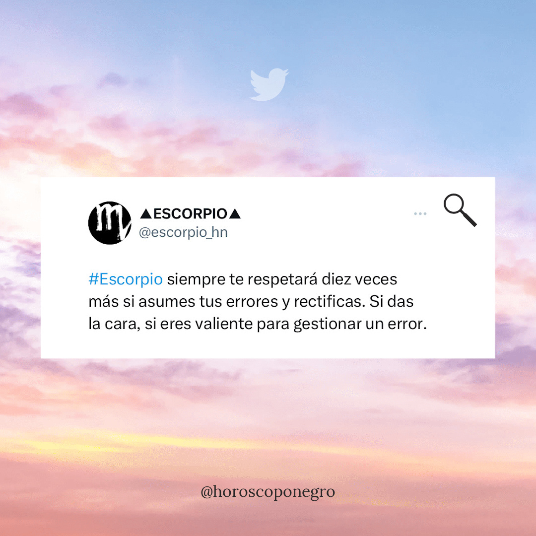 Síguenos en Twitter ➡️ @ escorpio_hn ✨🔮✨ #horoscoponegro