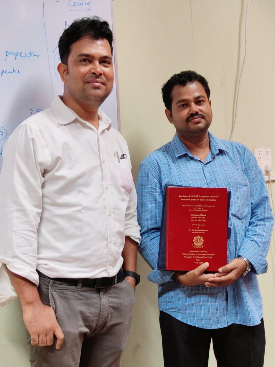 deb_ranjan2's tweet photo. I'm so delighted to inform that my 1st PhD student Subhabrata Mabhai defended his PhD thesis successfully today. 
He is now on Dr Subhabrata Mabhai and I wish him best in his future endeavors... https://t.co/JonczHMwkk