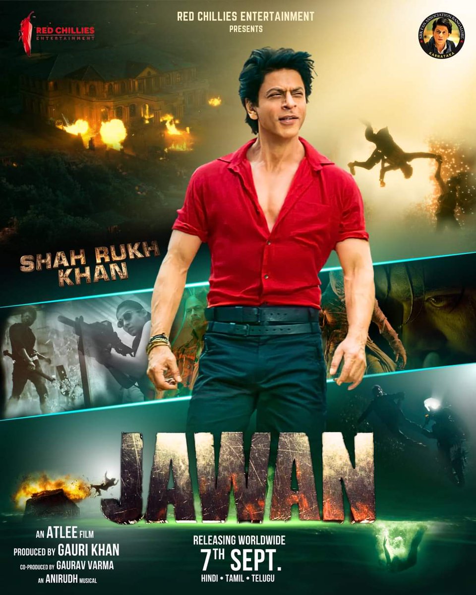TanveerSrk555's tweet image. Jawan Fan made Poster✨

Ready Aah!? 

@iamsrk @Atlee_dir
@RedChilliesEnt
#ShahRukhKhan𓀠  #7September
#JawanFanArt