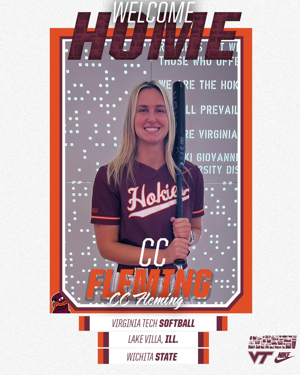 Virginia Tech Softball (@hokiessoftball) on Twitter photo We are excited to announce the addition of <a href="/C_Fleming2022/">CC Fleming</a>! Welcome to Blacksburg π¦
ποΈ β vthoki.es/dvswn We are excited to announce the addition of <a href="/C_Fleming2022/">CC Fleming</a>! Welcome to Blacksburg π¦
ποΈ β vthoki.es/dvswn