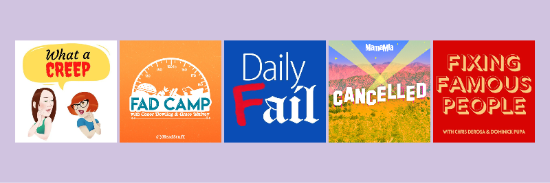 EarbudsPodCol's tweet photo. Podcasts that Punch Up!

Thank you to @kristenmeinzer for curating this week's list of podcast recommendations for us, ft.:

What a Creep
Fad Camp
Daily Fail
Cancelled
Fixing Famous People

Read on for more from this week's EarBuds...👇👇 https://t.co/1enNYjqXir