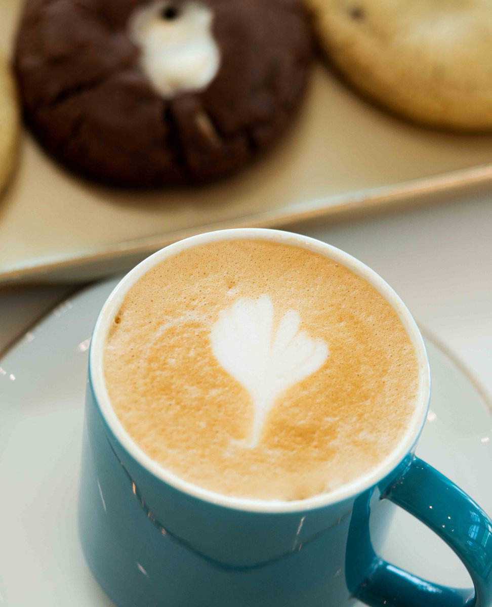 Our Salted Butterscotch Latte is made with a double shot of espresso steamed milk of your choice, and our butterscotch sauce, then finished with a dash of Maldon's Sea Salt.💕

Please note, this Salted Butterscotch Latte is only available at our Encino location at this time! 🍪☕️