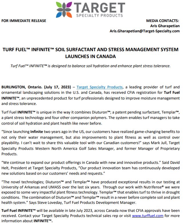 Target Specialty Products 🇨🇦 West tweet media