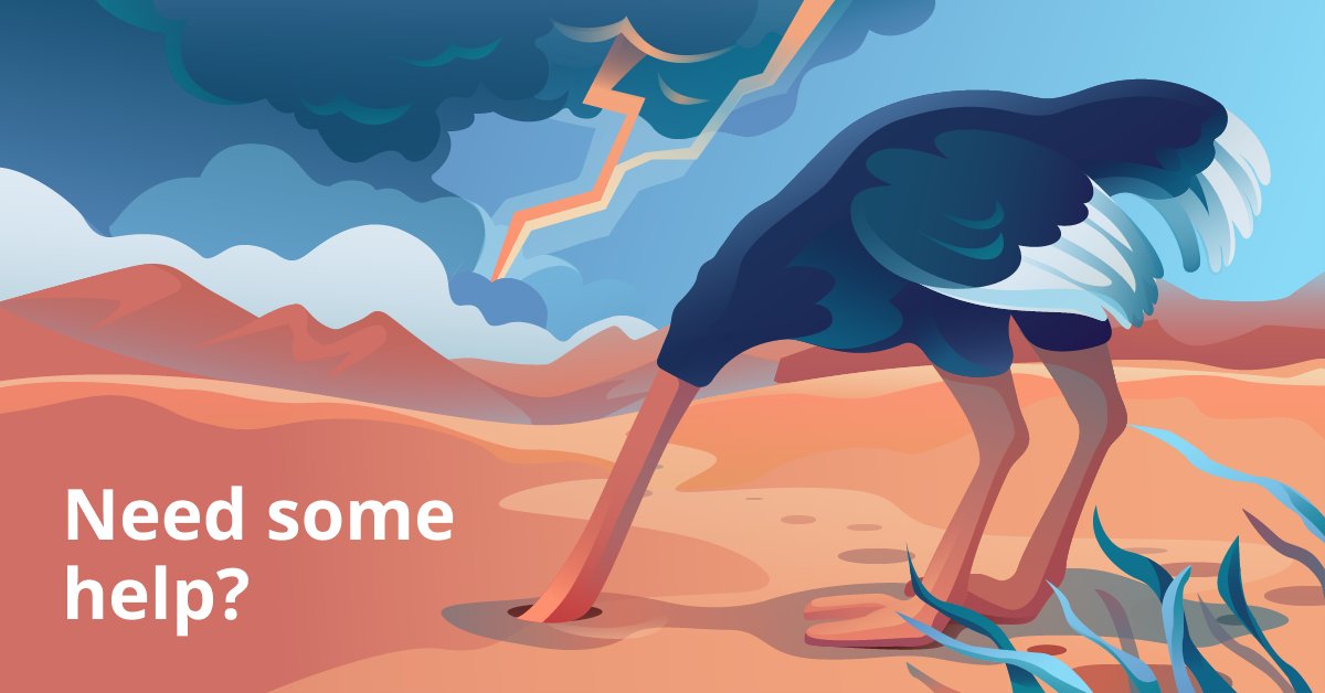 DataInfinityLi1's tweet image. Ostriches stick their head in the sand when disaster strikes. Don’t be an ostrich. Call us first.