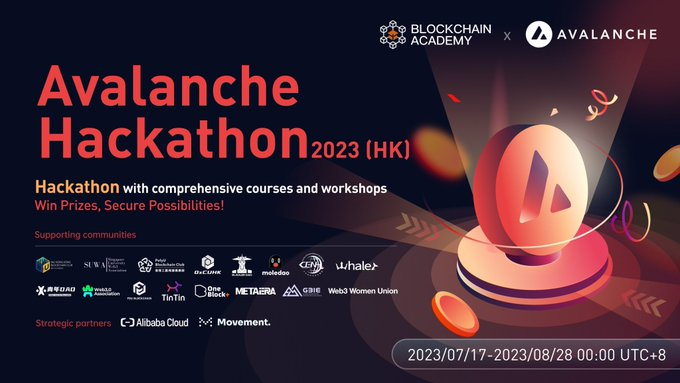 houyaoi's tweet photo. Don't miss out on the amazing opportunity presented by the #AvalancheHackathon, where you have a chance to win an incredible $10k prize pool!
Join now! 💪💡
https://t.co/5kOr7RHnCd
#Avalanche #AVAX https://t.co/MW9D6MU8an