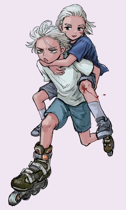 「piggyback」 illustration images(Latest)｜4pages
