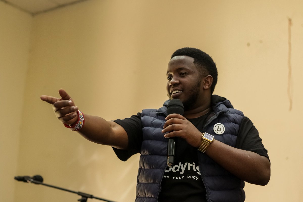 OleLeshan's tweet photo. On Saturday we engaged Medical Studenst at @egertonunikenyaon the @UNFPA #BodyRight Campaign where we created awareness on digital violence & work collaborate to end digital violence. About 100 students joined us and we also heard from survivors of online violence.
#BodyRightKe https://t.co/7HAkoOl84x