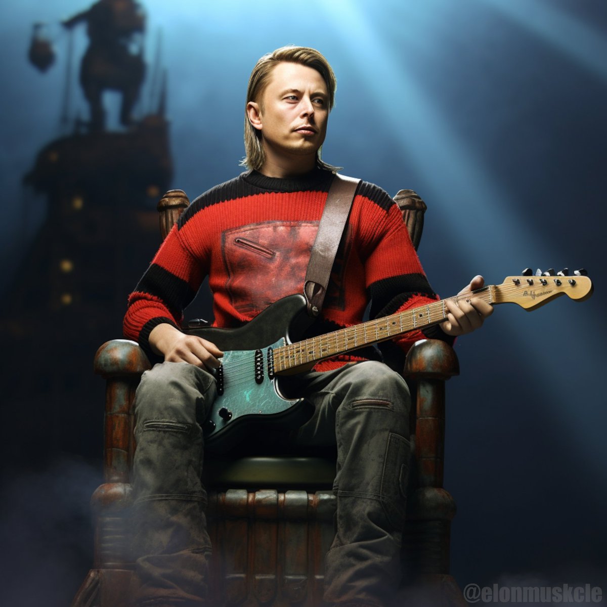 Elon Musk as Kurt Cobain