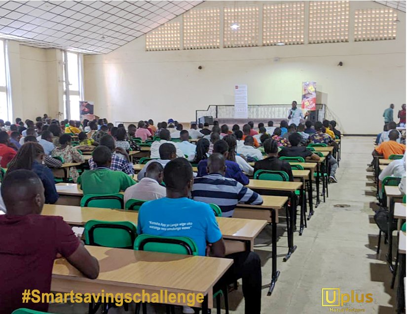 Uplusrw's tweet photo. #SmartSavingsUniversityChallenge
was sucessfully launched at @UrNyagatare and students were enthusiastically asking questions about the challenge and how to join.

Students, The challenge continues...
#students #Prizes #RwOT #Smartsavingschallenge #Saveandwin #TungaUplus https://t.co/duKKTekgdB