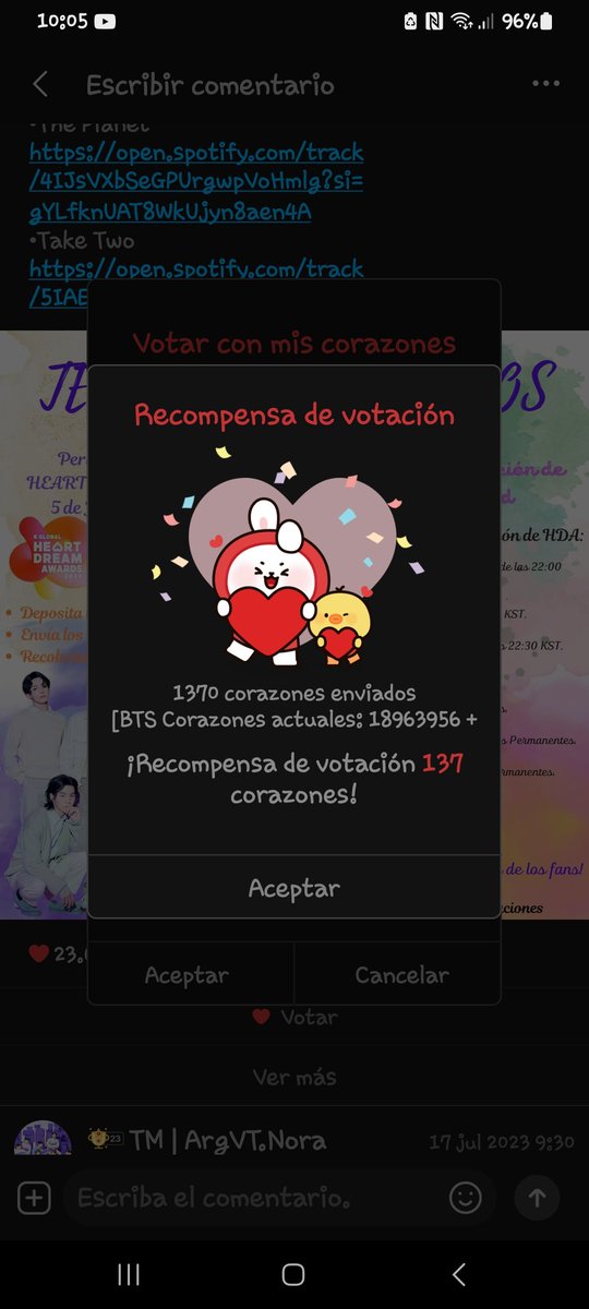 STEFYZAV's tweet photo. @ArgVotaciones Buen dia! Dejo mi ss  

#TakeTwoByBTS
#TakeTwo  @BTS_twt https://t.co/818k9YFMi6