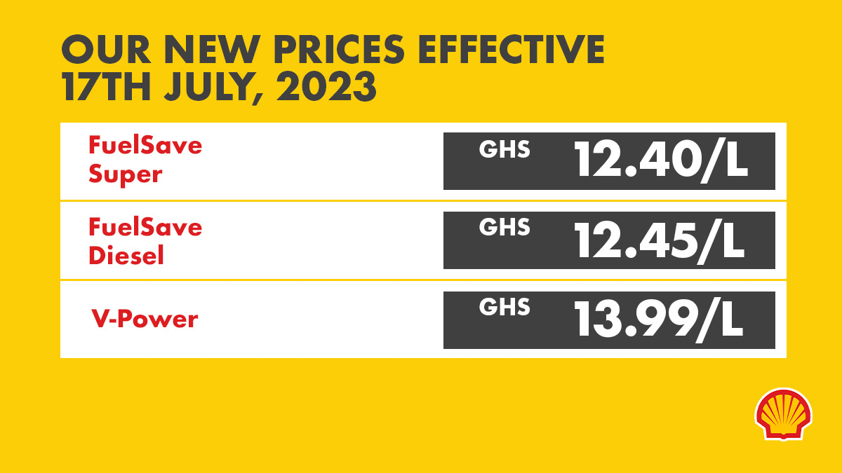Shell_Ghana on Twitter "Dear customers, please note that our prices