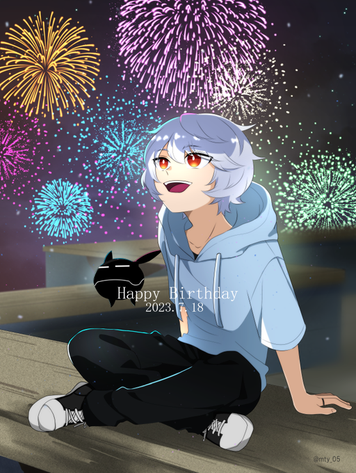 「aerial fireworks sitting」 illustration images(Latest)