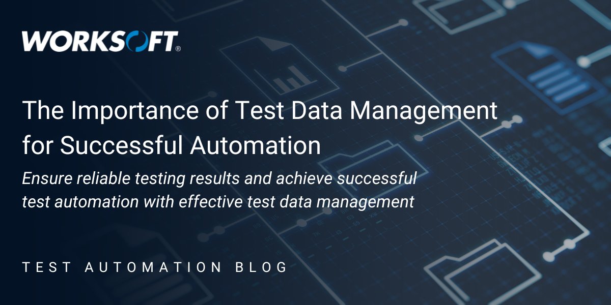 WorksoftInc's tweet photo. The quality of your test data can significantly impact overall business operations and test automation success or failure. In the new Worksoft blog, discover the significance of effective test data management and how to ensure reliable testing results. https://t.co/jCHuPCQ4lb https://t.co/SM8OjNnaIZ