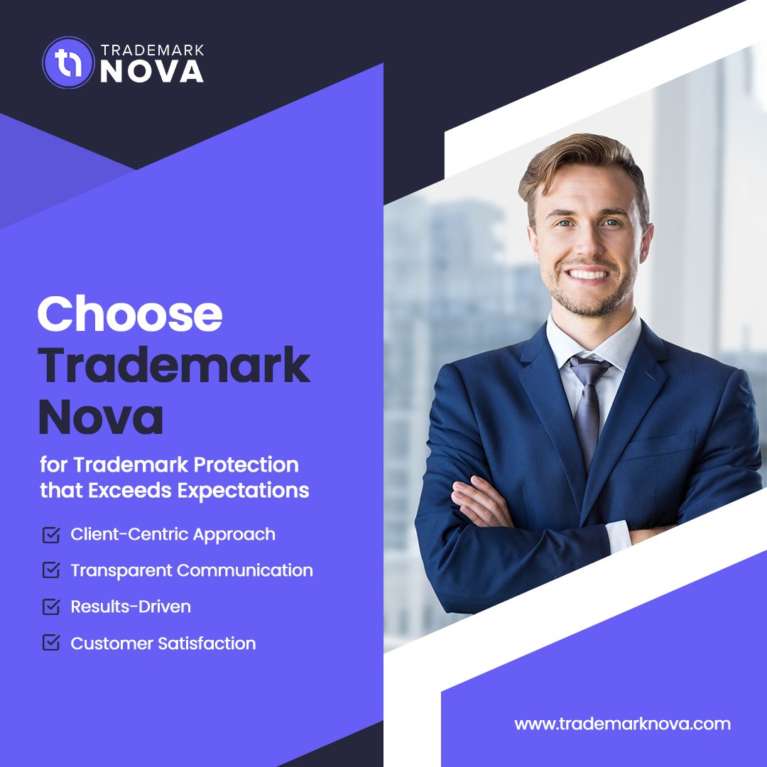 Entrepreneurs choose #TrademarkNova for top-notch #trademarkprotection. Our expertise, client-centric approach, & results-driven mindset set us apart. Experience our commitment to customer satisfaction & safeguard your brand identity!

#Expertise #ClientCentric #ResultsDriven