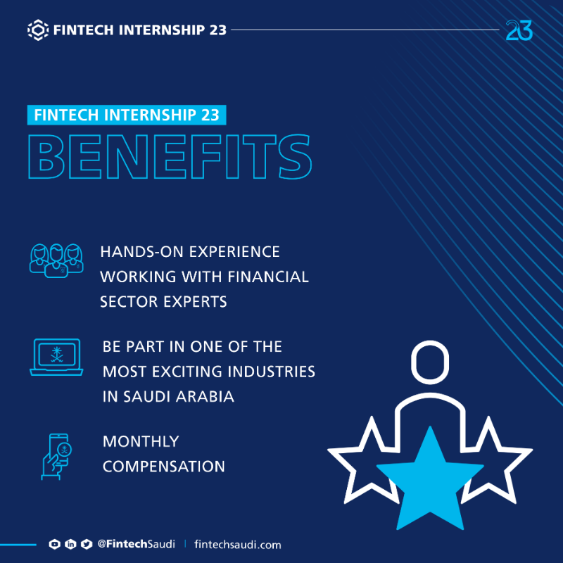 FintechSaudi's tweet photo. Fintech Saudi announces the launch of the 6th cohort of the #FintechInternship 23 program as part of its efforts to support the development of talents in the fintech industry.
