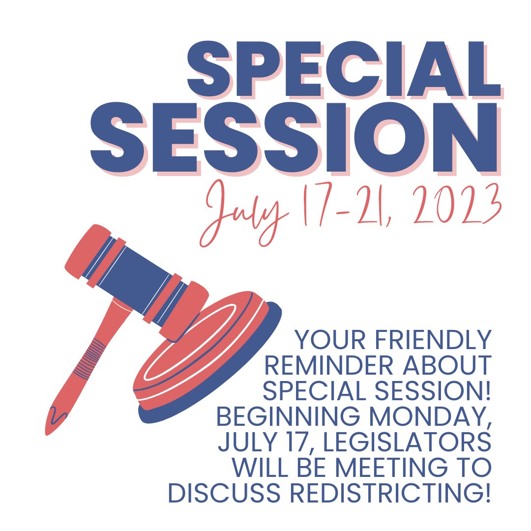 Alabama Special Session starts today!