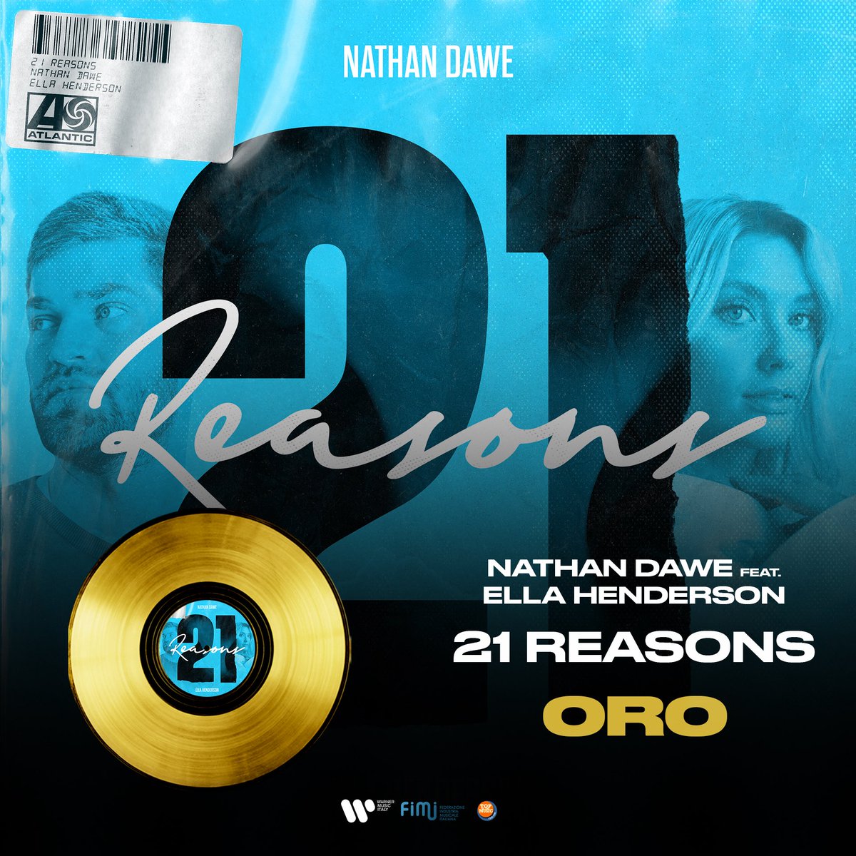 Warner Music Italy (@warnermusicit) on Twitter photo It’s #FimiAwards time ⚡️
‘21 Reasons’ di Nathan Dawe FEAT. Ella Henderson conquista il DISCO D’ORO 📀
Complimenti 👏🏼
<a href="/FIMI_IT/">FIMI</a>
<a href="/NathanDawe/">Nathan Dawe</a> <a href="/EllaHenderson/">Ella Henderson</a> It’s #FimiAwards time ⚡️
‘21 Reasons’ di Nathan Dawe FEAT. Ella Henderson conquista il DISCO D’ORO 📀
Complimenti 👏🏼
<a href="/FIMI_IT/">FIMI</a>
<a href="/NathanDawe/">Nathan Dawe</a> <a href="/EllaHenderson/">Ella Henderson</a>