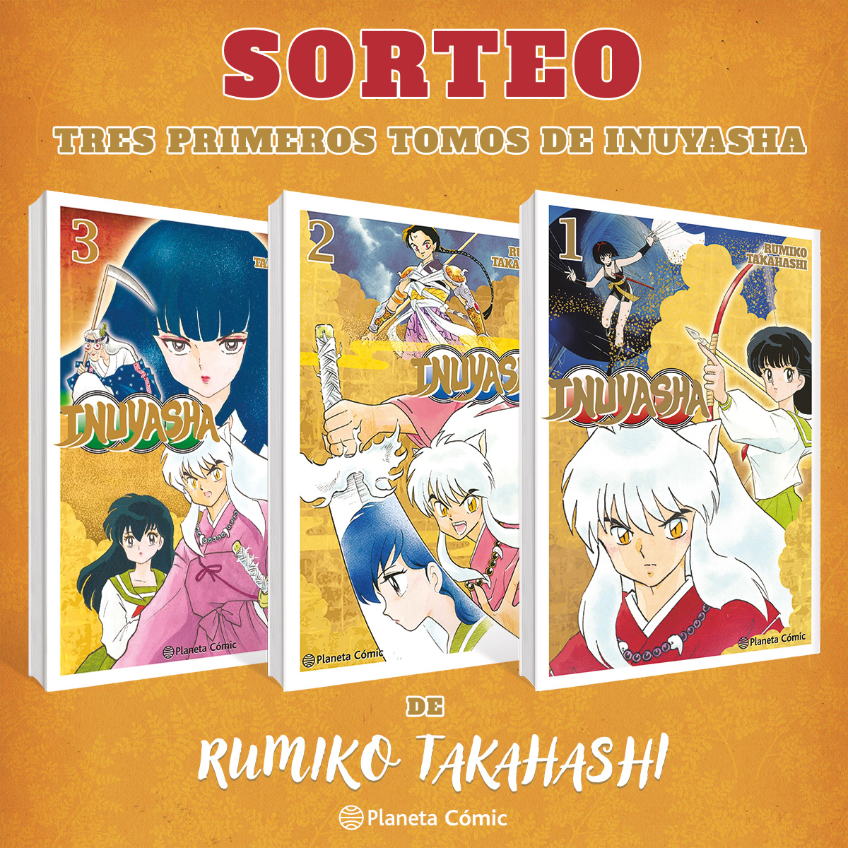 📣 ¡Sorteamos los 3️⃣ primeros tomos de #Inuyasha! 

¿Cómo participar en el #sorteo?

✅ Síguenos.
🔁 Haz RT a este tweet.

¡Una oportunidad única para conocer esta historia de la reina del #shonen, Rumiko Takahashi!

🏯 ow.ly/XBXv50PcYV9

📄 Bases: ow.ly/94NB50PcYYu