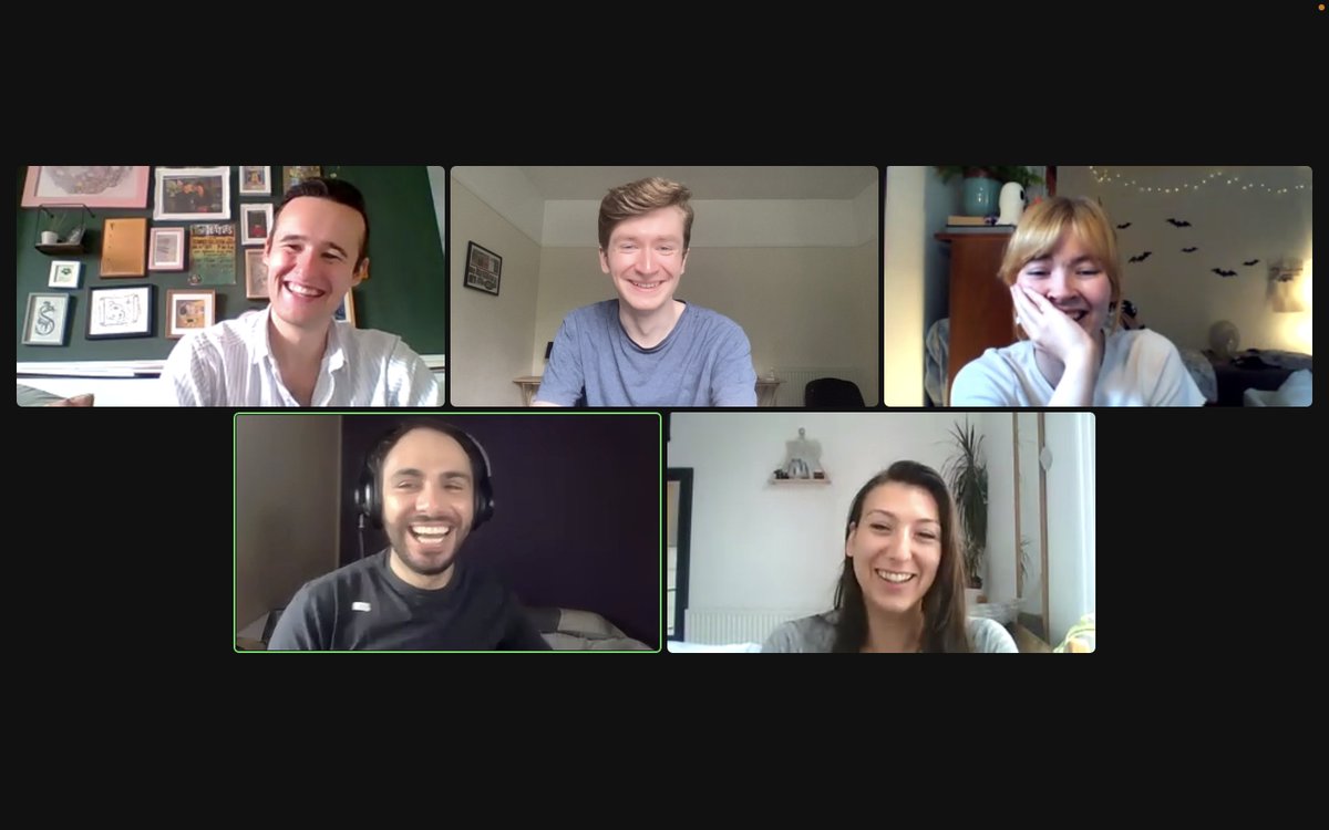 TwoGuysinaRoom's tweet photo. The cast and crew of Greatest Britain assembled online for one final read through before we all come together in person for the production! 

Greatest Britain will be performed @thepentheatre 3rd-5th August: https://t.co/sIE2N815By

#theatre #newwriting #satire #londontheatre https://t.co/DF5JbZBbDc