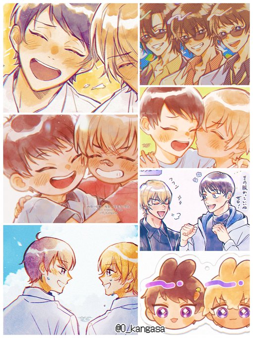 #諸伏景光の笑顔をください  ひろが笑ってるときだいたい隣がぜろ……🙆🏻‍♀️