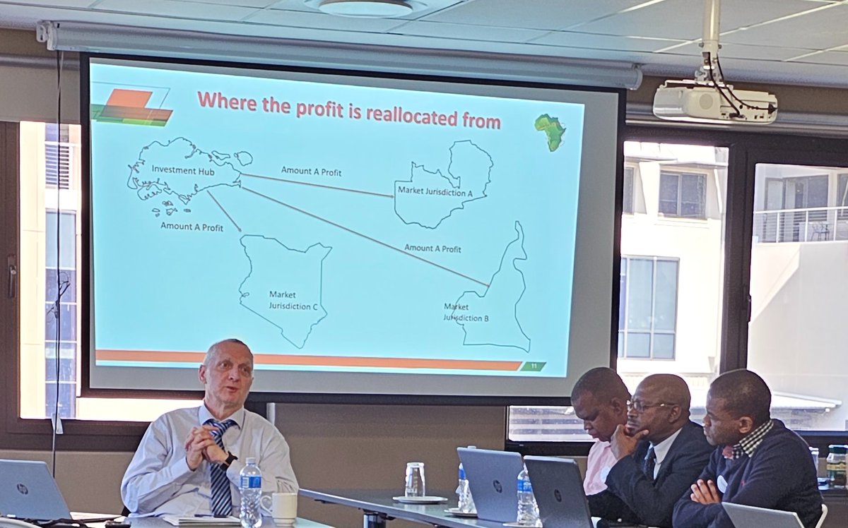 ATAFtax's tweet photo. 📍 Mr @LoganWort - ATAF Executive Secretary and Mr Lee Corrick - ATAF Int Tax &amp; Transfer Pricing - are in Eswatini to give an update on the #inclusiveframework to the international transactions team of the Eswatini Revenue Authority on the recent update of pillar 2.

#ATAF https://t.co/Bm3pSOyE7i