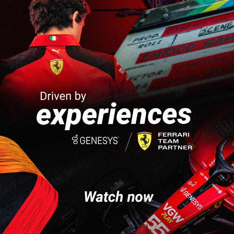 Genesys's tweet photo. Innovation 💡 Teamwork 🤝 Performance 📈

The values at the core of our partnership with Ferrari are also what connects us with our customers.

Come along for the ride as we explore how our shared values drive personalized customer experiences at scale. #DrivenByExperiences