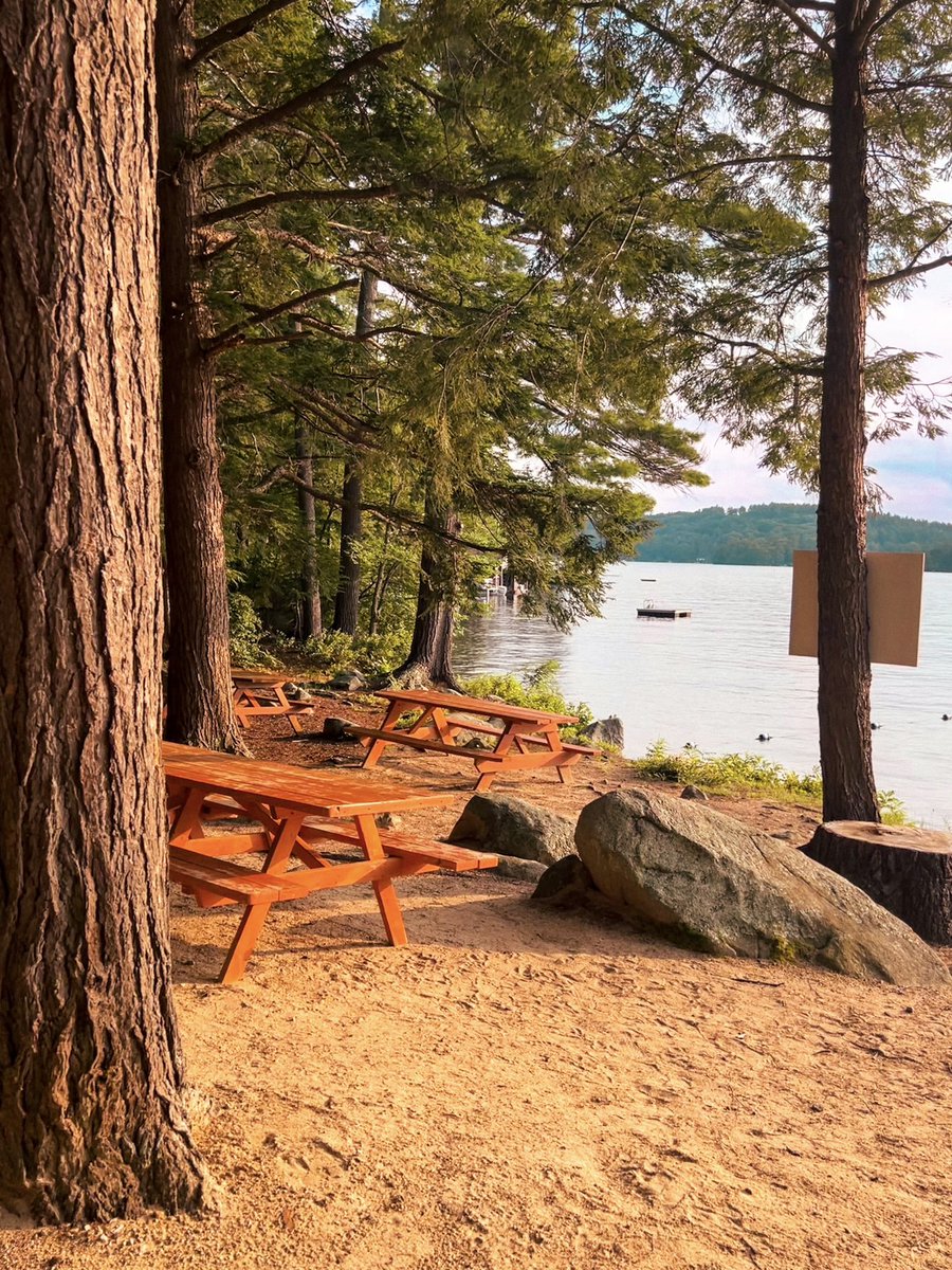 Summer nights in Meredith, New Hampshire on the shore of Lake Winnipesaukee - doesn’t get much better