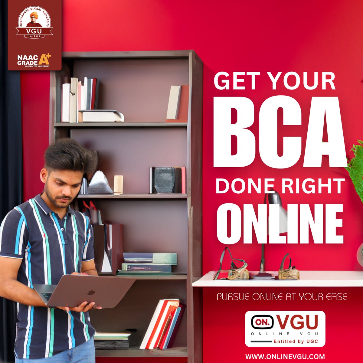 Online_VGU's tweet photo. 🌐 Pursue your BCA degree online with ease and flexibility at VGU! 💻💡 Experience the convenience of our state-of-the-art platform, connecting you with a comprehensive curriculum, expert faculty, and a vibrant global learning community. Start your journey to success today! 🎓🚀 https://t.co/qHKjyHKMUG