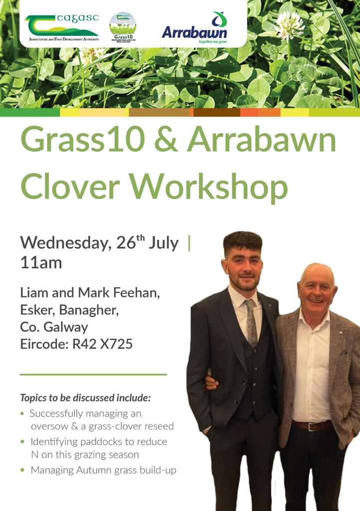 Arrabawn (@arrabawncoop) on Twitter photo Clover Workshop on the farm of Liam and Mark Feehan on Wednesday July 26th at 11am. All welcome <a href="/TeagascSignpost/">TeagascSignpost</a> <a href="/TeagascGrass10/">TeagascGrass10</a> <a href="/Milk4Profit/">ArrabawnMilk4Profit</a> <a href="/DairySusIreland/">Dairy Sustainability Ireland 🐮💧🌱</a> Clover Workshop on the farm of Liam and Mark Feehan on Wednesday July 26th at 11am. All welcome <a href="/TeagascSignpost/">TeagascSignpost</a> <a href="/TeagascGrass10/">TeagascGrass10</a> <a href="/Milk4Profit/">ArrabawnMilk4Profit</a> <a href="/DairySusIreland/">Dairy Sustainability Ireland 🐮💧🌱</a>