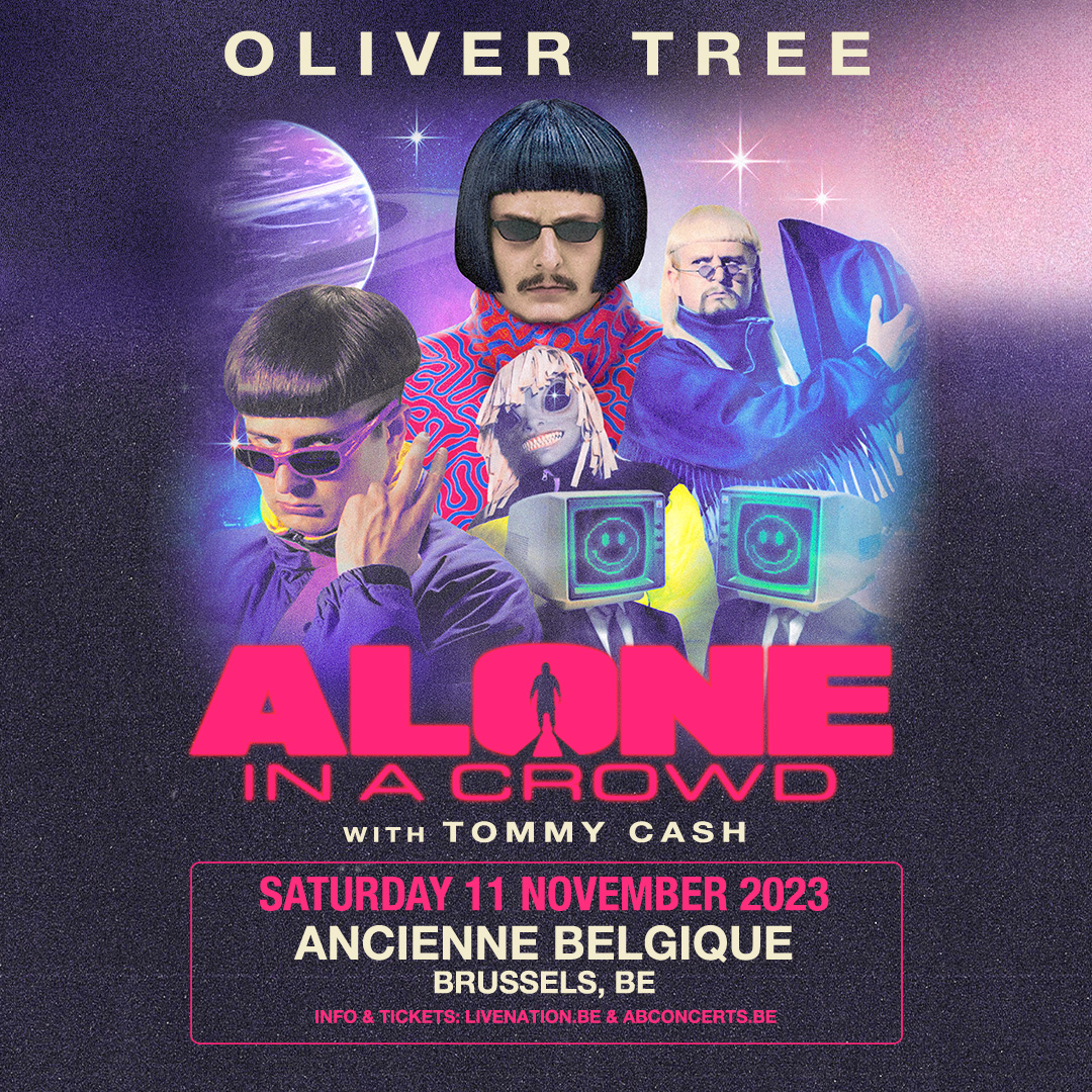 #NEWCONCERT: American rapper <a href="/OliverTree/">Oliver Tree</a> will be presenting his upcoming new album 'Alone In A Crowd' at Ancienne Belgique on Saturday 11 November, with special guest Tommy Cash! 🤩

🎫 Tickets on sale from Friday 21 July at 10AM: bit.ly/3rBAnMh