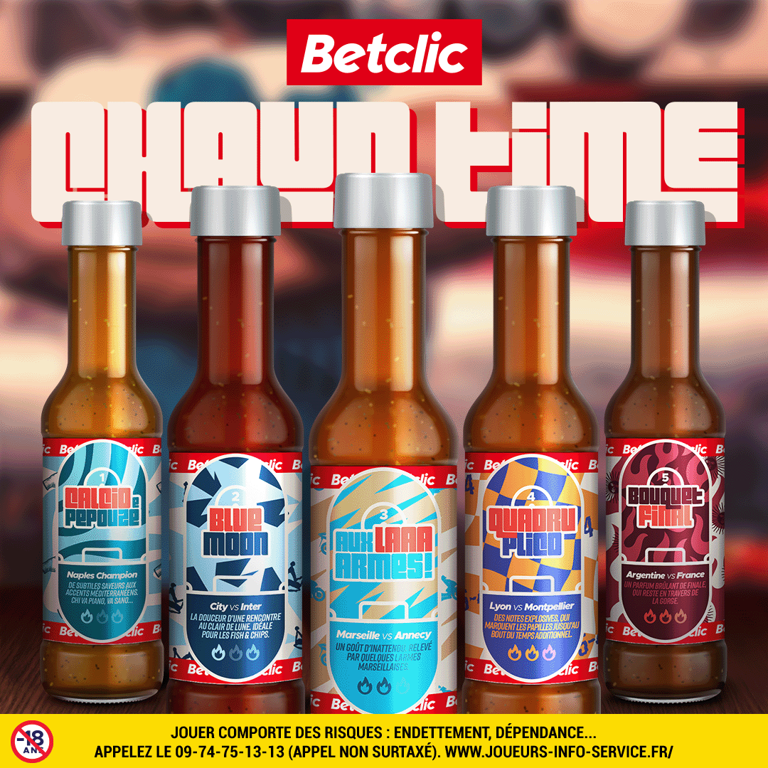 CHAUD TIIIIIME 👨‍🍳🌶

Pour revivre cette bouillante saison de foot, on a concocté 5 sauces... particulièrement piquantes 🥵

RDV sur Instagram pour tenter de gagner ton coffret 🎁

Découvre les 5 sauces 👇