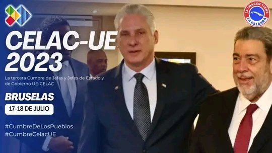 ➡️ III Cumbre de la UE-CELAC y la Cumbre de los pueblos a desarrollarse en paralelo en Bruselas. Cuba exige el levantamiento del bloqueo.
 #CumbreCelacUE #CumbreDeLosPueblos 
<a href="/aylinalvarezG/">Aylín Alvarez García</a> 
<a href="/MeyvisEstevezE/">Meyvis Estevez Echevarría</a> 
<a href="/AnierArnedoS/">Anier Arnedo Sánchez</a>