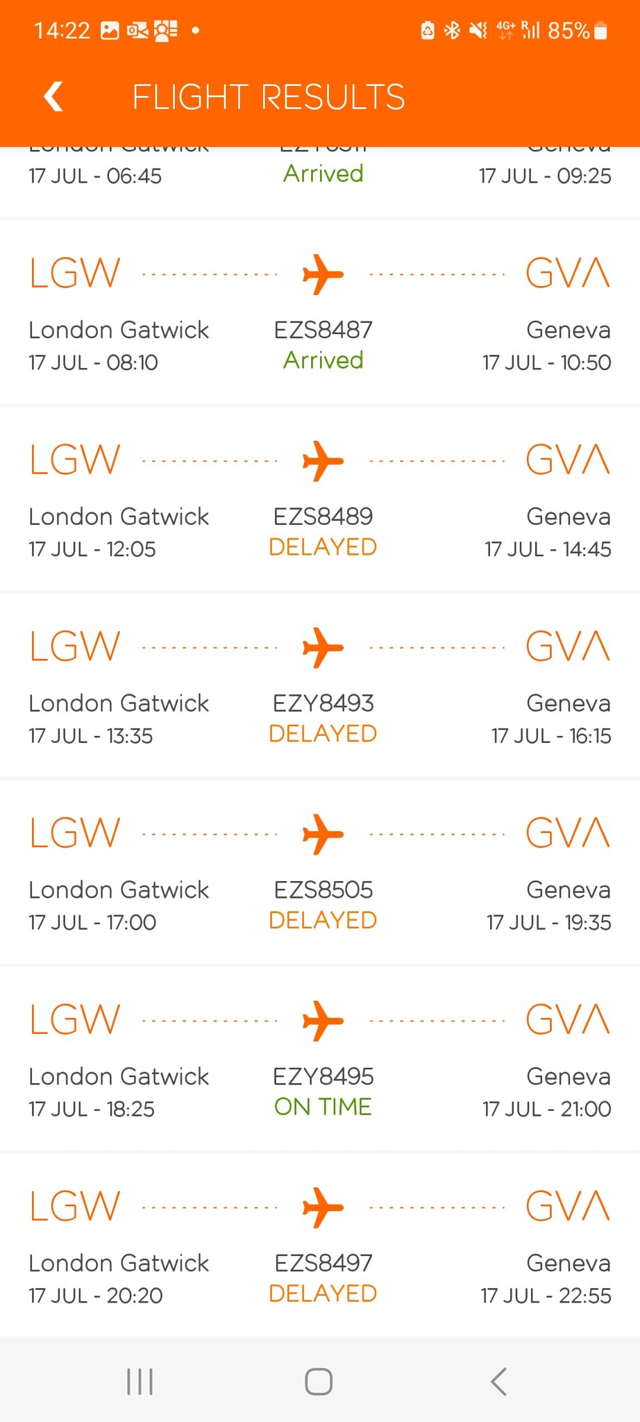 Phil Worrell on Twitter "Hi easyJet What's going on? All bar one of
