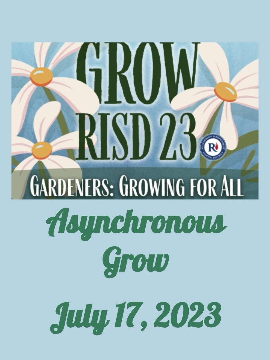 Hey, RISD Colleagues!! Hope that your summer is going well! It's not too late to get your summer learning on. Here is asynchronous GROW23 ⏬️
 sites.google.com/g.risd.org/gro…