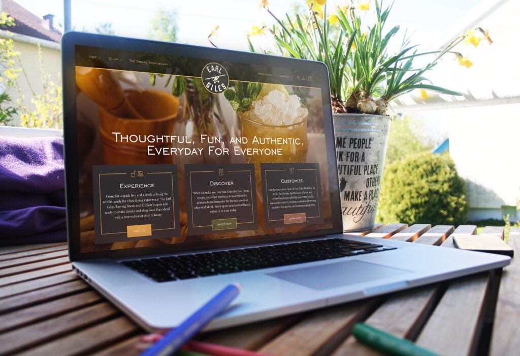 brandography's tweet photo. Have you been to visit our friends at Earl Giles for food &amp; drinks this summer? We had a blast designing their site. Go check them out! https://t.co/wDJNfAzmOm https://t.co/F5GNCETzVw