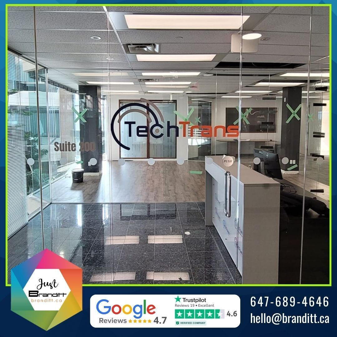 BrandittCanada's tweet photo. Experience professionalism, see the difference.

#brandittnow #teambranditt #toronto #customsignage #indoorsign #customwindowdecals #windowgraphics https://t.co/YucdtrSdXr