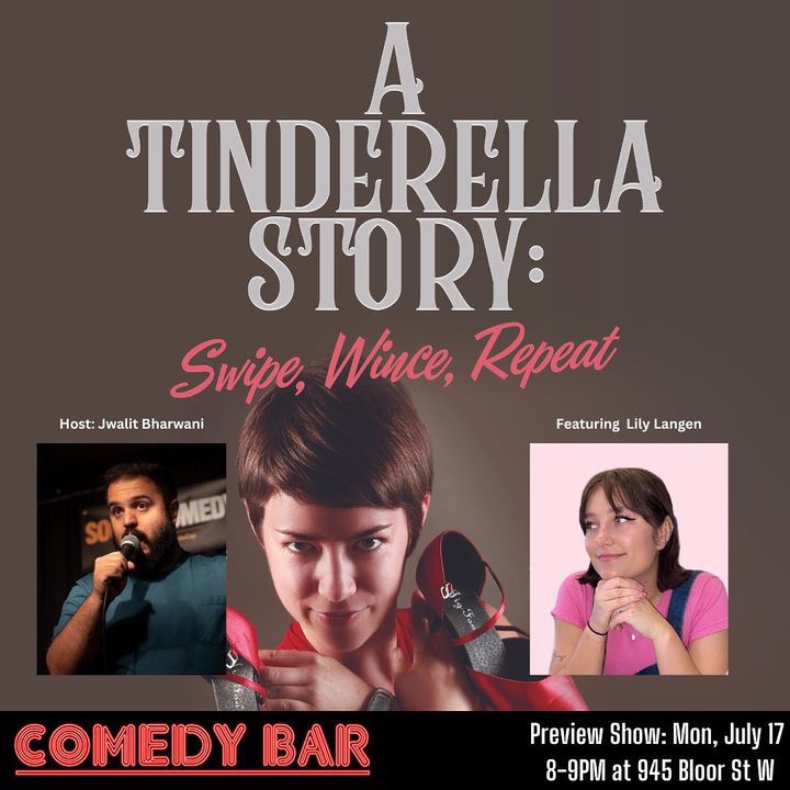 J Murphy - A Tinderella Story at #EdFringe 2023 (@jmurphysays) on Twitter photo Tonight! A comedy show about dating. Mon Jul 17 8PM at Comedy Bar in Toronto <a href="/comedybar/">COMEDY BAR</a>
comedybar.ca/shows/a-tinderā¦
Tickets are selling fast and the Hamilton show sold out. If you want to come, I would get your tickets now if you donāt want to miss it.
#torontoevents #edfringe Tonight! A comedy show about dating. Mon Jul 17 8PM at Comedy Bar in Toronto <a href="/comedybar/">COMEDY BAR</a>
comedybar.ca/shows/a-tinderā¦
Tickets are selling fast and the Hamilton show sold out. If you want to come, I would get your tickets now if you donāt want to miss it.
#torontoevents #edfringe
