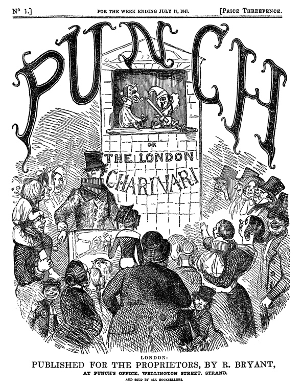 Almost forgot it's Happy Birthday to us! The first issue of PUNCH was published on 17 July 1841... and still #notforgotten (except by us... temporarily...). The first cover of PUNCH by Archibald Henning. #covers #media #magazines #humour #humor