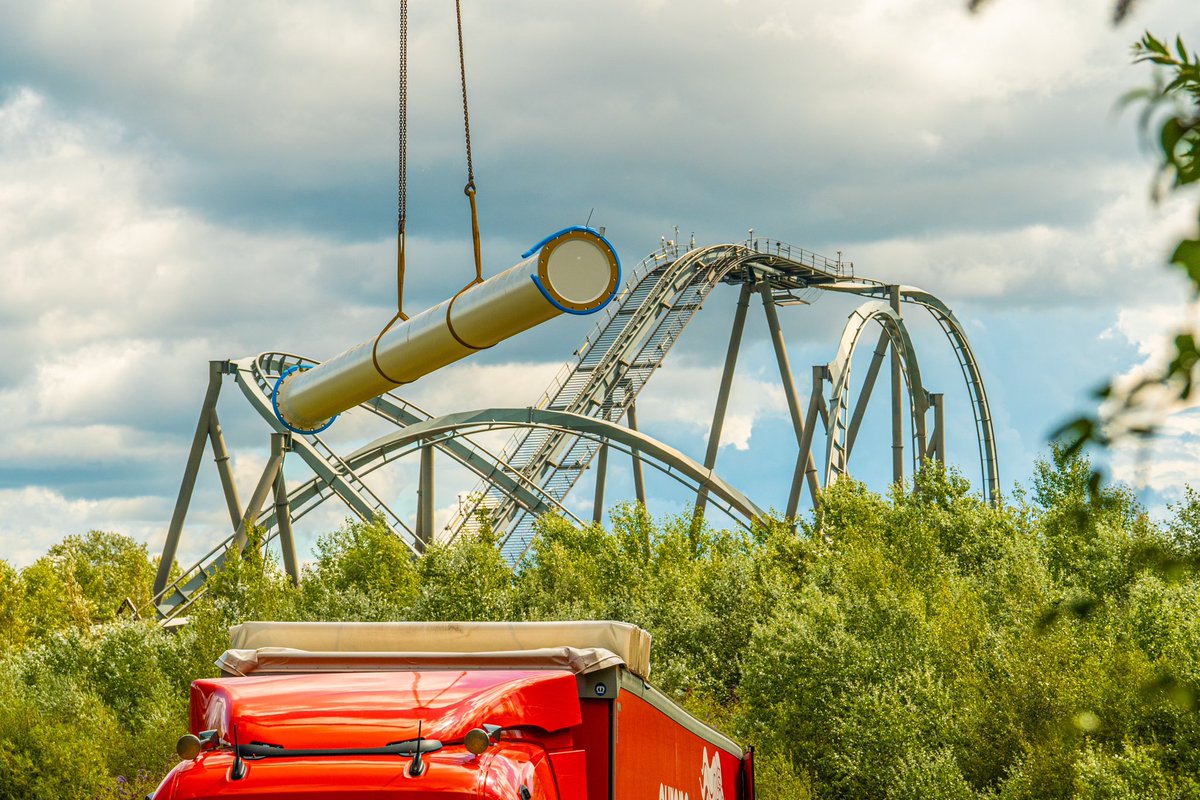 J_Silkstone's tweet photo. Project Exodus’ supports have touched down at Thorpe Park!! 🎢 https://t.co/qNq9YeVz8b