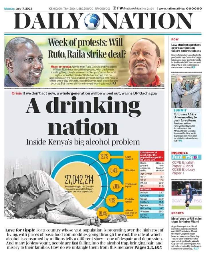 'If we don't act now, a whole generation is at risk of being out in the next 10 years' - @rigathi, Deputy President, Kenya. It's time for policy makers to act swiftly & prioritize effective alcohol control measures in Kenya. . . . #AlcoholHarms #AlcoholAwarenessKE #AlcPolPrio