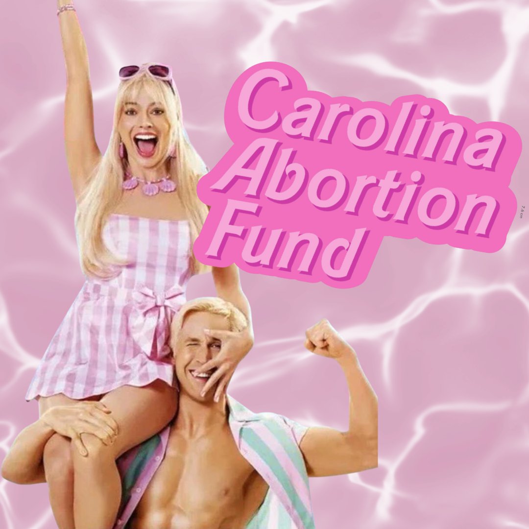 In the spirit of the #BarbieMovie opening this week nationwide, we're giving new monthly sustainers of $25 or more (or current sustainers increasing their pledges!) beautiful, larger (!) versions of our holographic (!!!) pink Barbie-font CAF stickers.