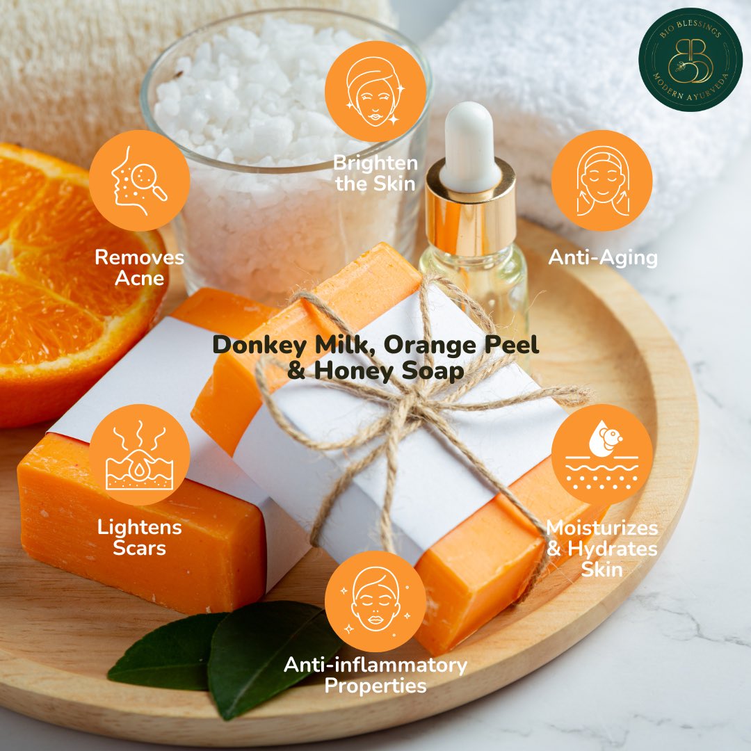BioBlessings's tweet photo. 🌿 Embrace Skin Perfection with Our Donkey Milk Soap Range! 🐴✨ Experience the ultimate solution for acne-free, healthy, and glowing skin. Our magical Donkey Milk Soap range is here to transform your skincare routine. 🌟🧼✨

#donkeymilk #startup #skincare #Ayurveda https://t.co/ZtYAGLFWfO