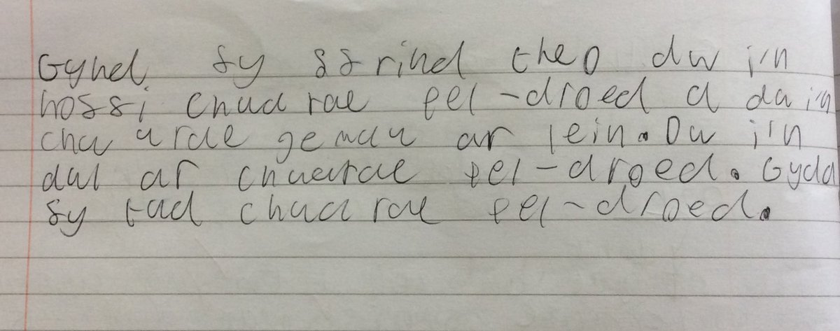 Year 7 started this school year by learning to talk about who they do/don’t get on well with - just look at the incredible work they produced! Can you believe one of these amazing learners only started learning Welsh 1 month prior to this? 👏👏👏👏👏👏