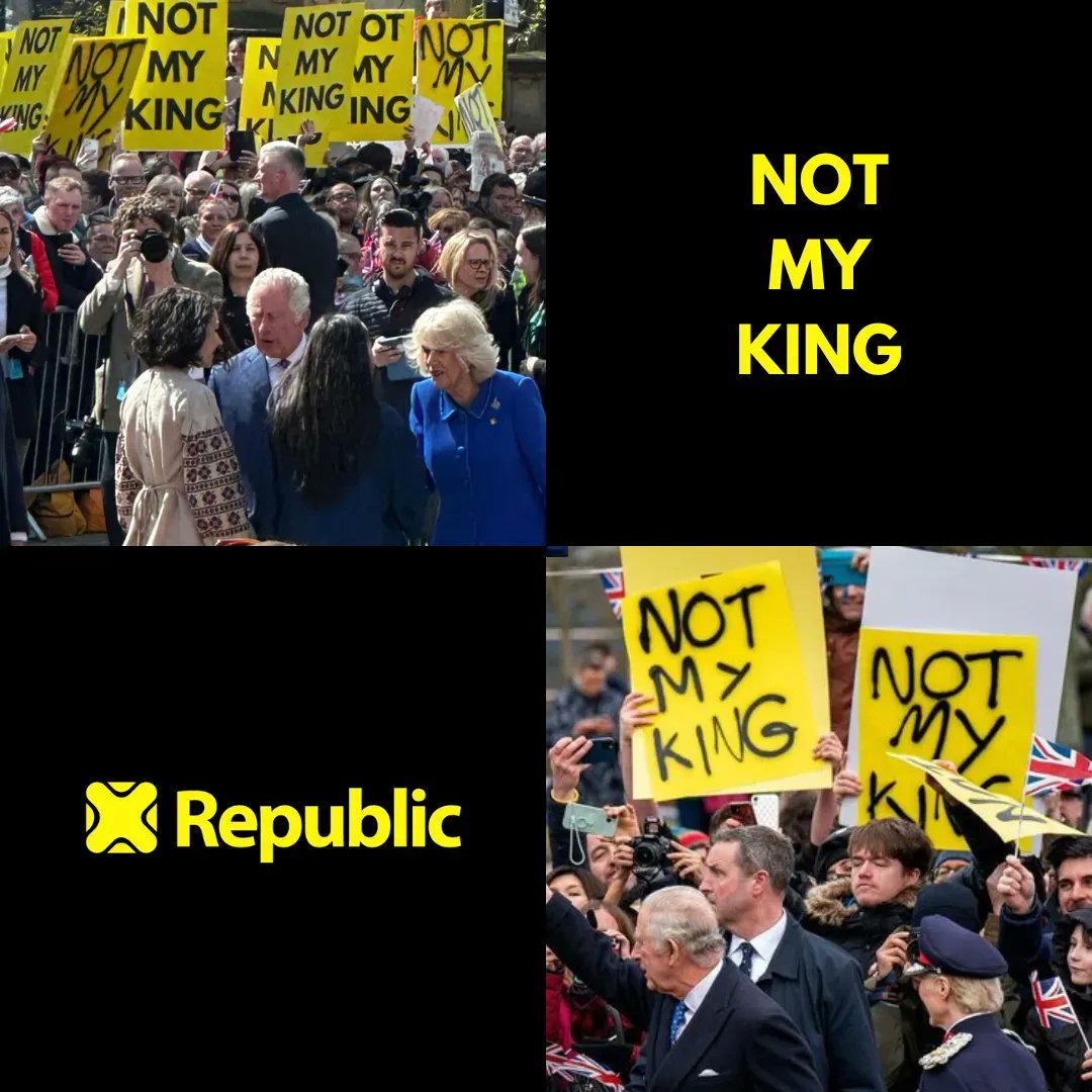 It's a simple message, really. #NotMyKing #AbolishTheMonarchy