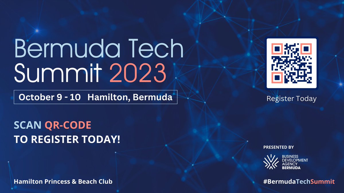 investBermuda's tweet photo. Registration is open for the fifth annual #BermudaTechSummit! Register now to take advantage of the early-bird rate: https://t.co/oYJmvNEFBf https://t.co/cUiUHvjoxv