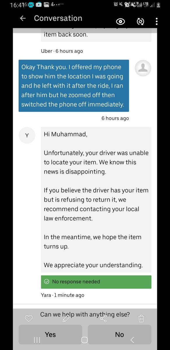 Mandud's tweet photo. I was robbed of my phone by Uber Driver in Cairo and @uber just said they cant help me. https://t.co/C8KIXUqkO7