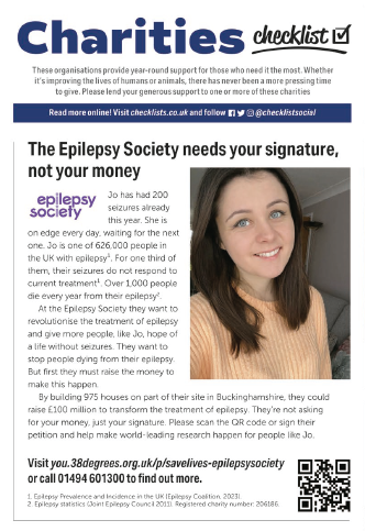 Did you see Jo, our Epilepsy Advocate, in the @thetimes ? 

At the Epilepsy Society we want to revolutionise treatment and give more people hope of a life without seizures. 

Sign our petition today: https://t.co/EHZVh6gfDl https://t.co/WQPmjflSrR
