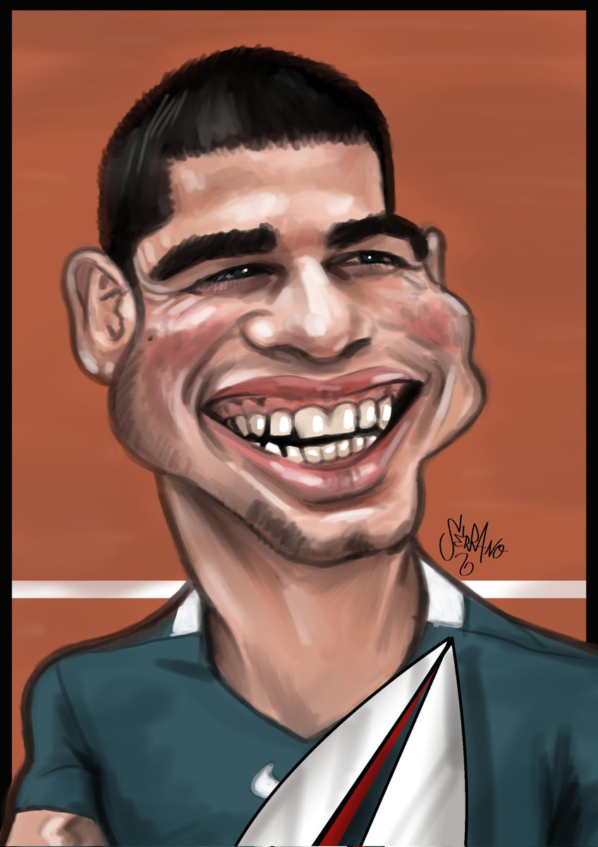josetxuseca's tweet photo. Caricatura del gran @carlosalcaraz . Enhorabuena https://t.co/krAeKuRmmm