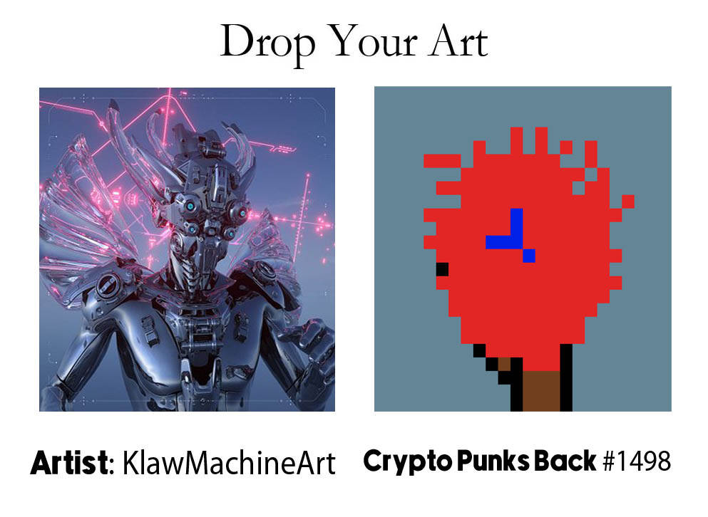 🎉 Artists Assemble 🎉

🌟We're hosting an Art Drop Event + Giving away a CPB!🌟

Take your shot at showcasing your #CryptoArt in our Tezos NFT Vault and grab a chance to win our exclusive CryptoPunksBack #1498 🎁

👇How to Dive In?👇

1️⃣ Post your Art: Share your piece with a
