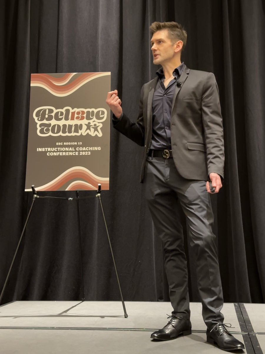 R13Coaches's tweet photo. Dr. Nathan Lang-Raad takes the stage as our opening keynote at ICC 2023! #ICCTX #EDUCOACH https://t.co/02YZRYam8z